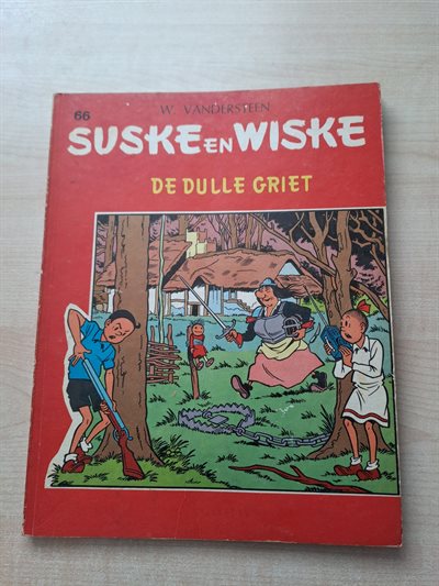 Suske en Wiske - de Dulle Griet - 1966 - 1e druk - tweekleuren reeks
