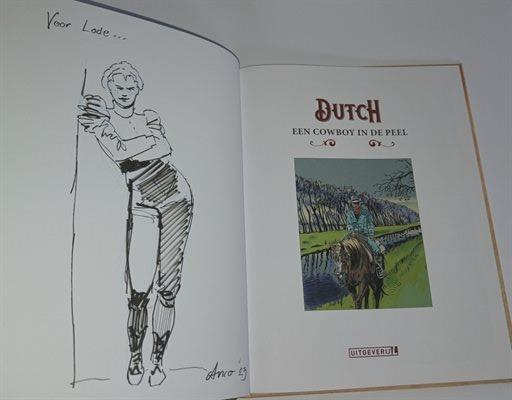 Dutch 1 - HC - Een cowboy in de Peel - 1e druk 2023 + tekening Anco Dijkman
