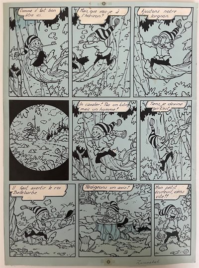 Jef Nys - Langteen en Schommelbuik - 2 De Zonnebol - 1964 - Originele openingspagina
