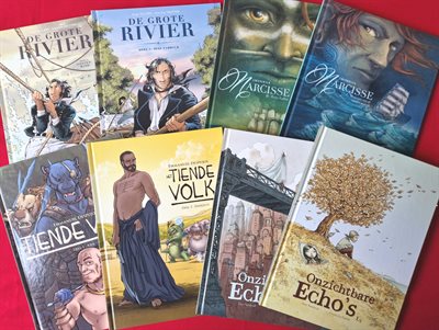 4 tweeluiken - Narcisse , De grote rivier e.a. - Gorilla uitgaven - 8 albums - 8x hc - 1e druk - (2015/2017)