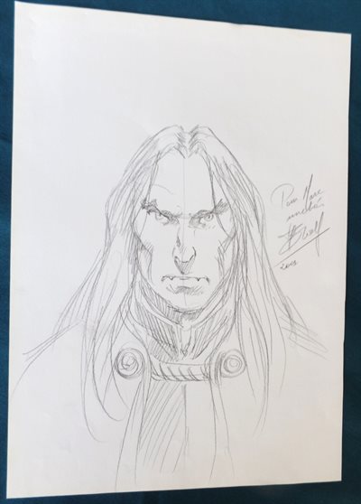 Yves Swolfs - oa De prins van de nacht, Durango, Lonesome - tekening op los blad