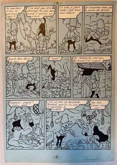 Jef Nys - Langteen en Schommelbuik 2 - De Zonnebol - Originele pagina - pag 3 - 1964