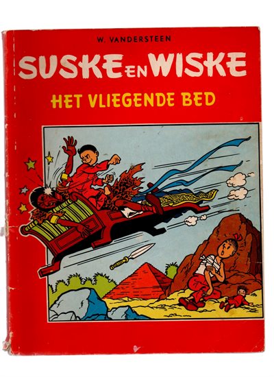 Suske en Wiske - 2 Kleuren - Het Vliegende Bed - 2 druk van een - Her- Druk - Willy Vandersteen - Nr 29.