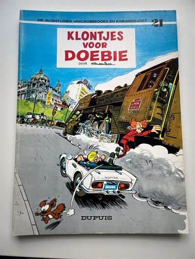 Robbedoes en Kwabbernoot nr 21 - Klontjes voor Doebie - Herdruk - SC