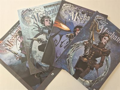 Lady Mechanika - Bloed delen 1 en 2 + Cover illustratie album in stofomslag - 3x sc - 2021