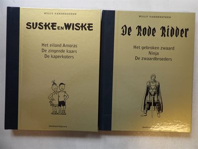 Suske en Wiske + De Rode Ridder - 2x goud en trilogie - Luxe hc op groter formaat - 1e druk - (2009)