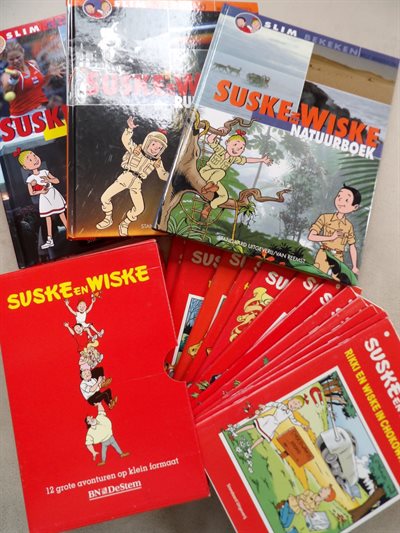 Suske en Wiske - 3x Slim bekeken albums + BN de Stem box