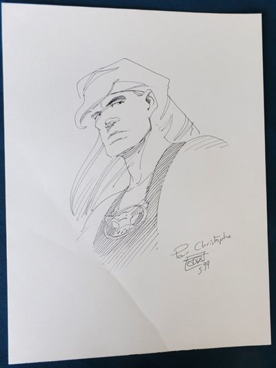 Ciro Tota - oa Aquablue - tekening op los blad