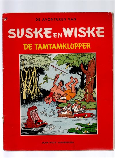 Suske en Wiske - ongekleurt - de Tamtamklopper - 1961 - NL - V28 - Nr - cover 10 - Her,Dr - Willy Vandersteen.