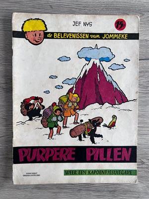 Jommeke 4 : Purpere Pillen - Eerste Druk 1960 - Jef Nys - Uitgeverij Het Volk
