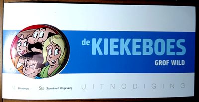 Kiekeboes - Grof Wild - Uitnodigingskaart met button - 2011