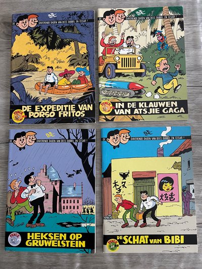 4 x Dees Dubbel en Cesar in Collectie Phenix : nrs 66-70-74-88 eerste drukken 2009 - 2013