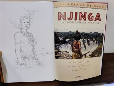 Njinga - HC - Franstalig - Met opdrachttekening