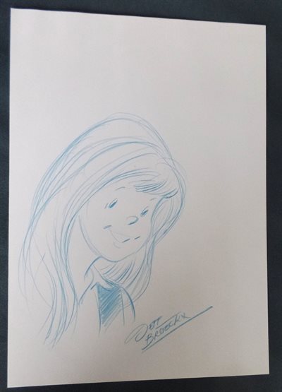 Jeff Broeckx - oa Bessy, Sloeber, Waterland - originele tekening op los blad