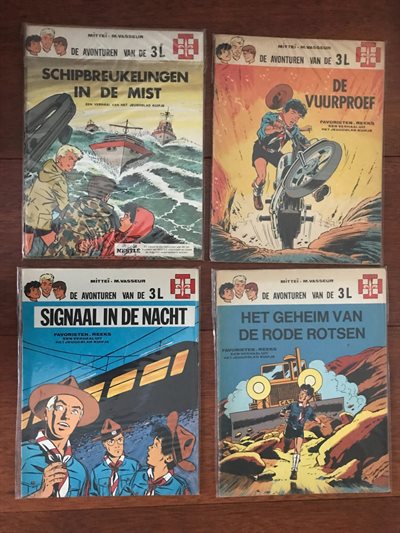 3L - Nrs. 1 t/m 7 - Favorietenreeks compleet + 1 reclame uitgave van Nestle én 1 Rijperman uitgave - Alles 1 e druk
