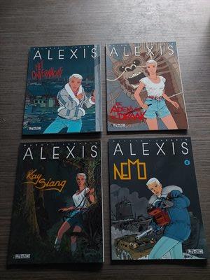 Alexis - Nrs. 1 t/m 4 - collectie avonturenstrips - uitgeverij Lefranc - 1995/96 - Allen met originele tekening