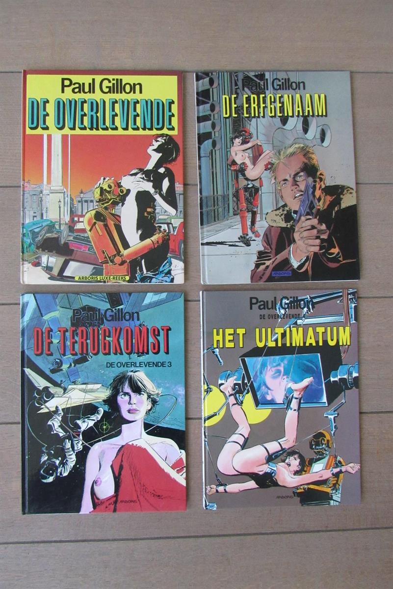 Paul Gillon - De overlevende - 1 t/m 4- HC - 1e druk - (1987/1992)