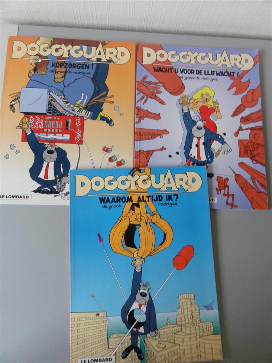 Rodrigue/De Groot - Doggy Guard - Volledige reeks - sc - Eerste druk - 1999/2000