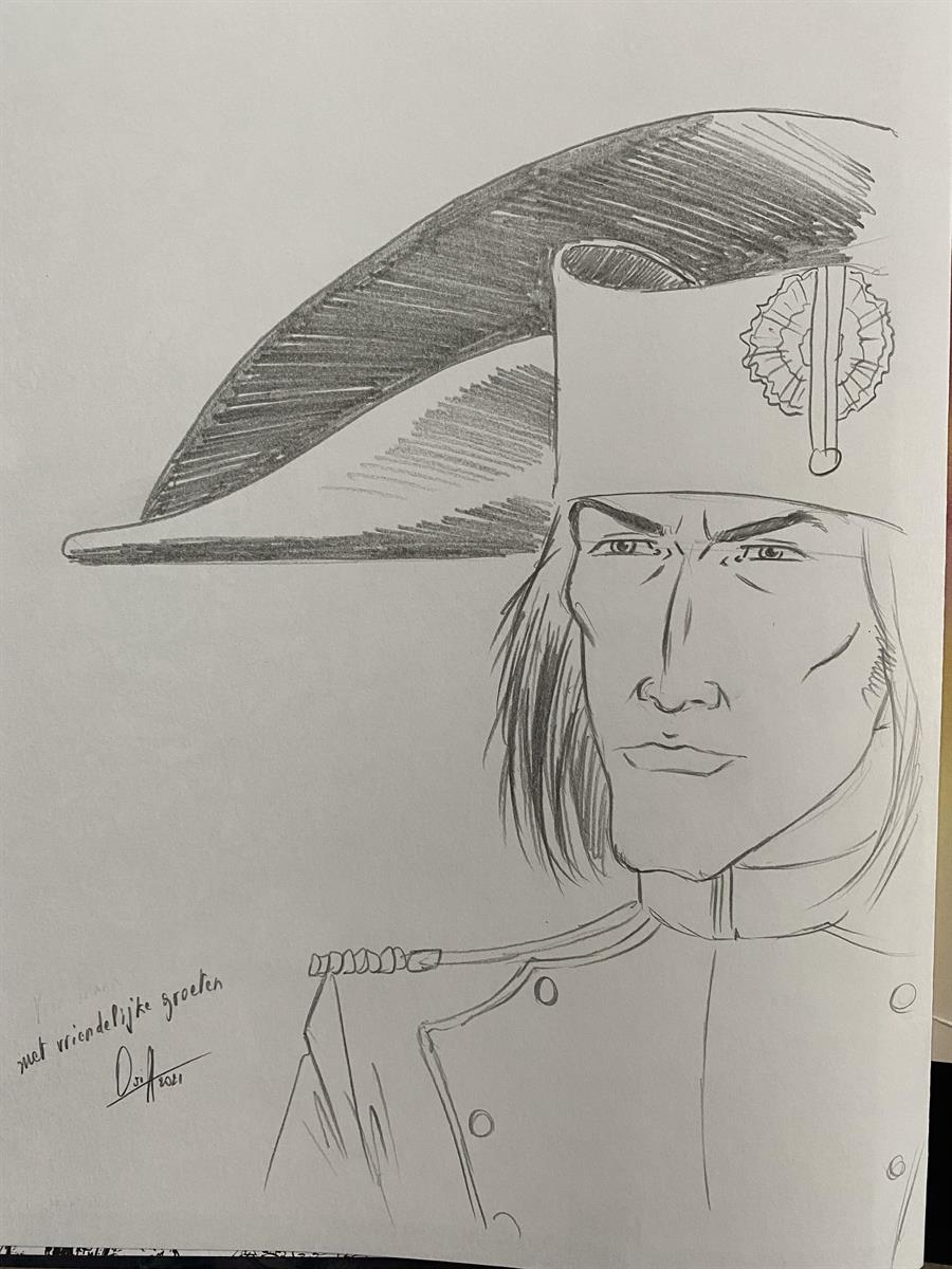 HC Napoleon "Toulon" gesigneerd door de tekenaar André Osi ( 1958 - †2021 )