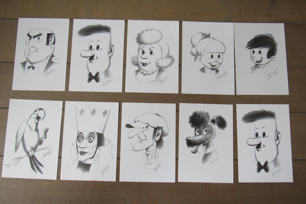 10x Ex libris Jommeke albums