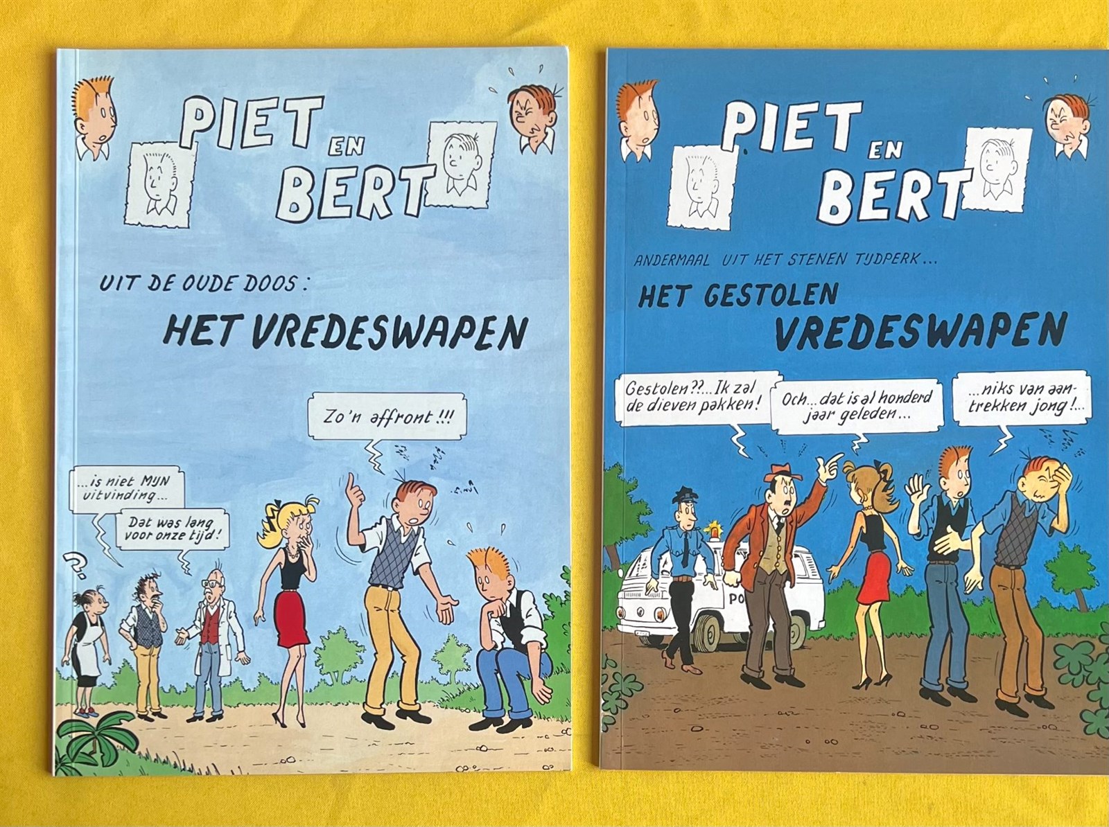 Piet Pienter en Bert Bibber - Het vredeswapen /Het gestolen vredeswapen - SC - Eerste druk - 1994/1995