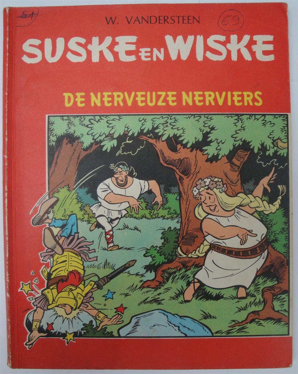 Suske en Wiske - TG51 - Nerveuze Nerviërs - eerste druk - sc - 1964