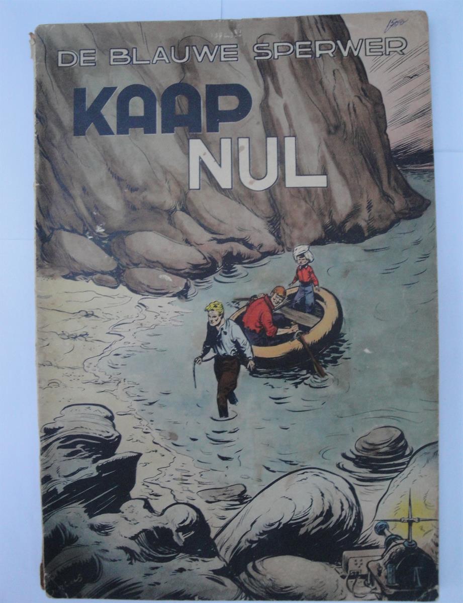 Blauwe Sperwer 6 - Kaap Nul - 1e druk - sc - 1954 - Dupuis - Sirius