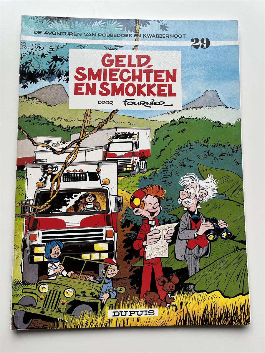 Robbedoes en Kwabbernoot nr 29 - Geld, smiechten en smokkel - Herdruk - SC