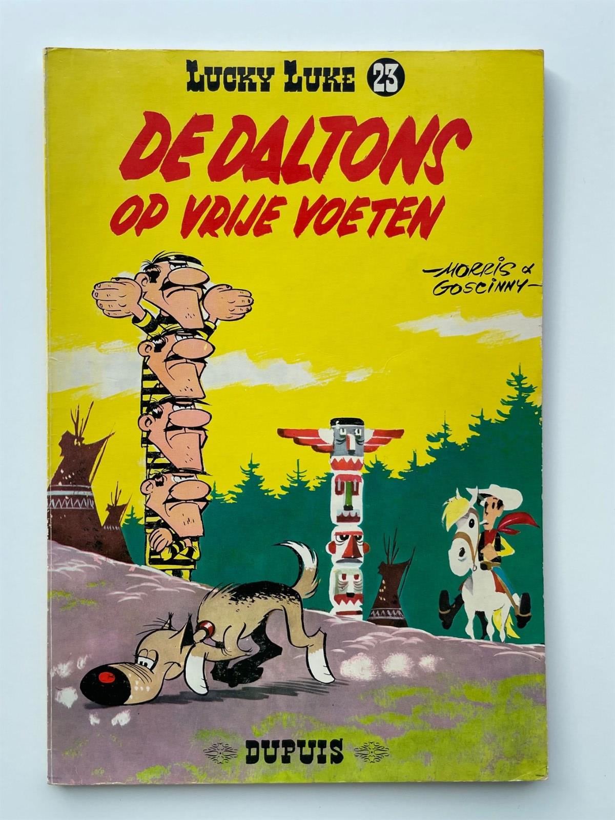 Lucky Luke - 23 - De Daltons op vrije voeten - Softcover - Eerste druk - 1964