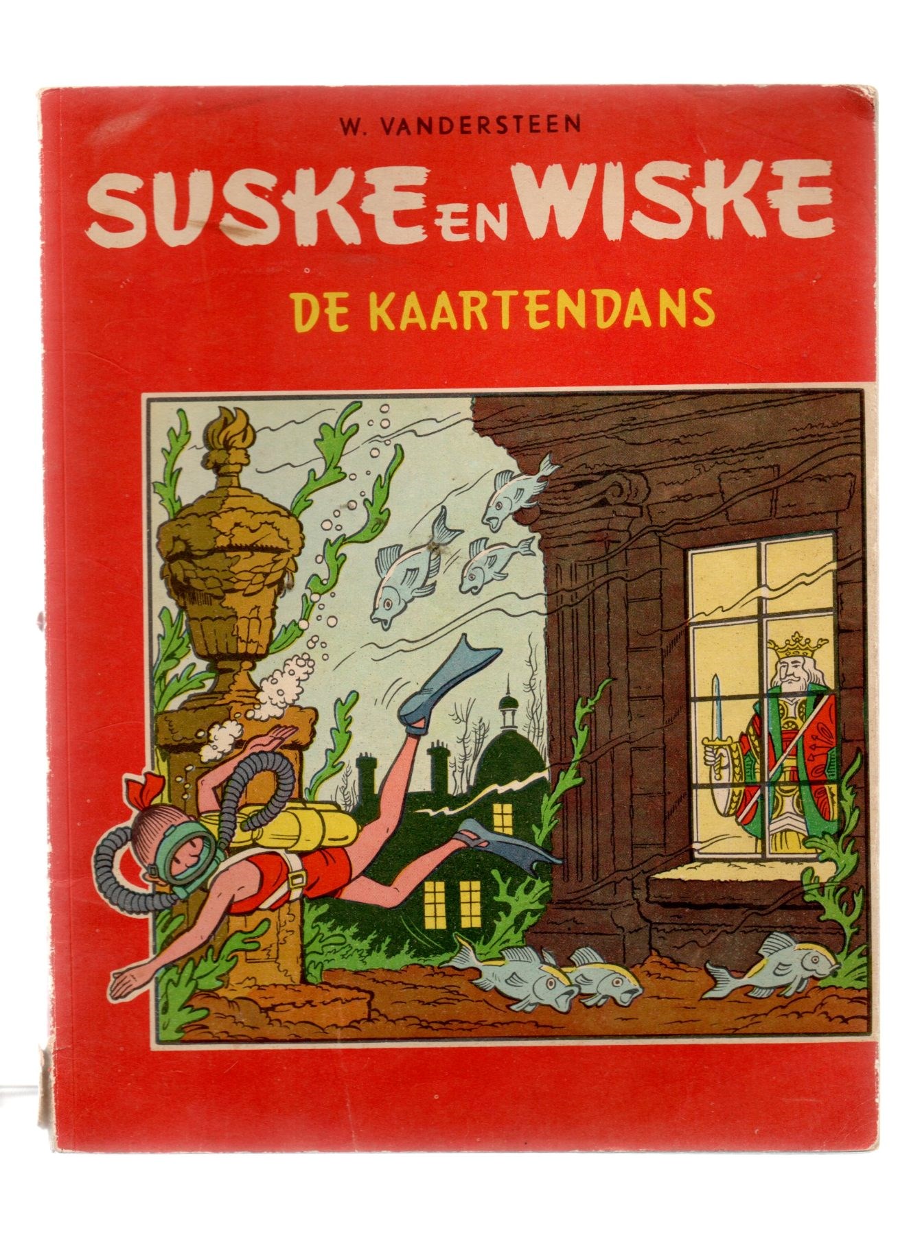 Suske en Wiske - 2 Kleuren - De Kaartendans - NL - 1ste - Dr - Willy Vandersteen - Nr 35.