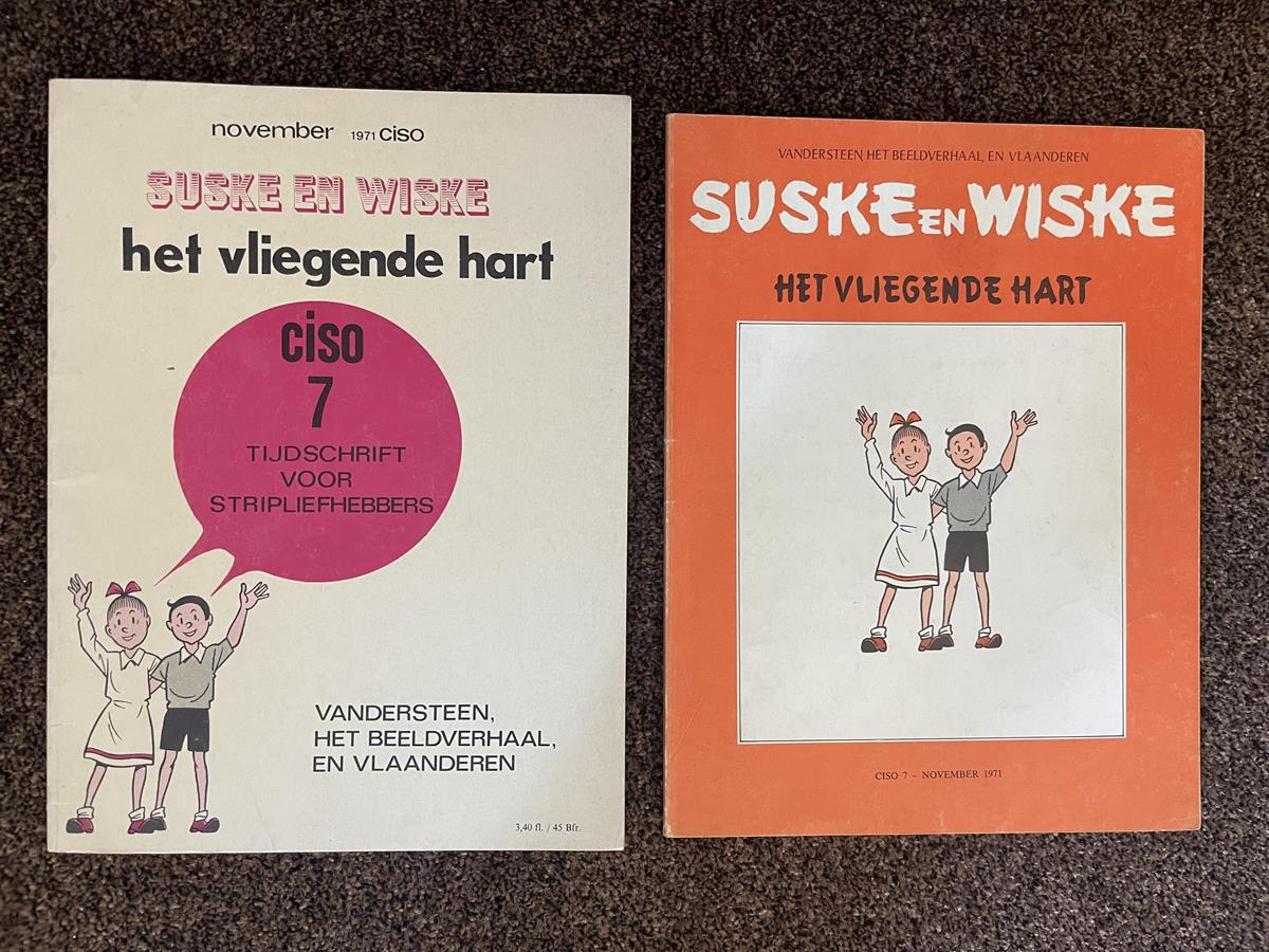 Suske en Wiske x 2 - Het vliegende hart - Ciso 7- eerste druk/herdruk - 1971/72
