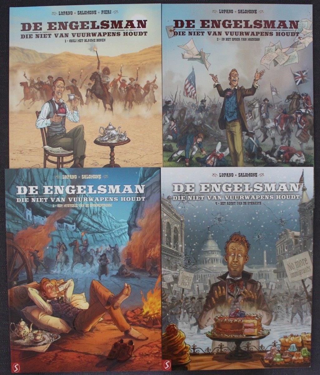 De Engelsman Die Niet Van Vuurwapens Houdt 1 t/m 4 - complete serie - Salomone - sc - Silvester - 2022