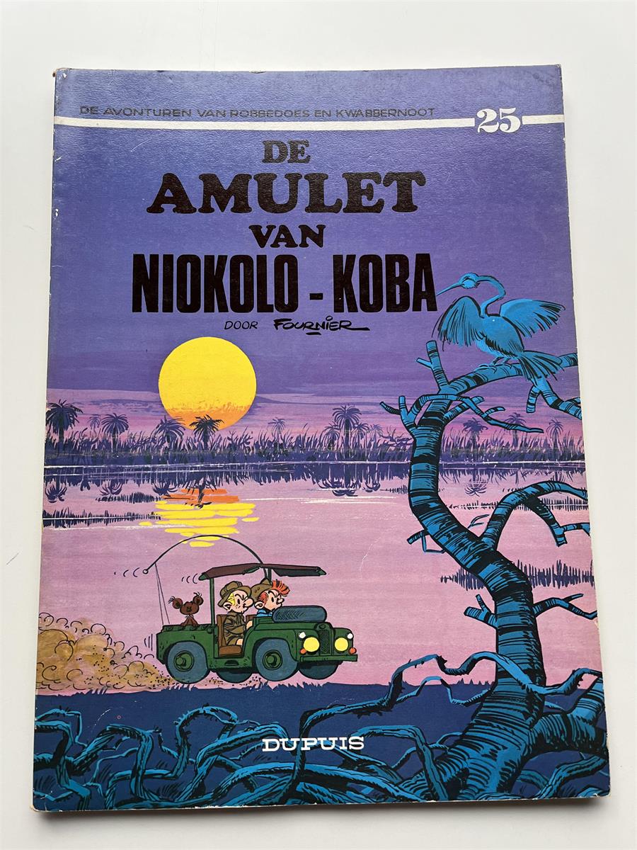 Robbedoes en Kwabbernoot nr 25 - De amulet van Niokolo-Koba - Herdruk - SC