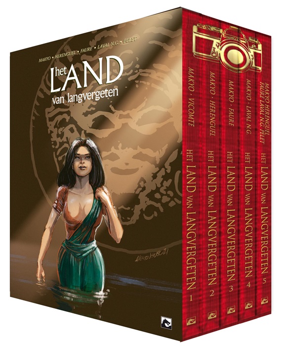 Het Land van Langvergeten - verzamelcassette - 5 x hc grootformaat - compleet - Integraal - 2021