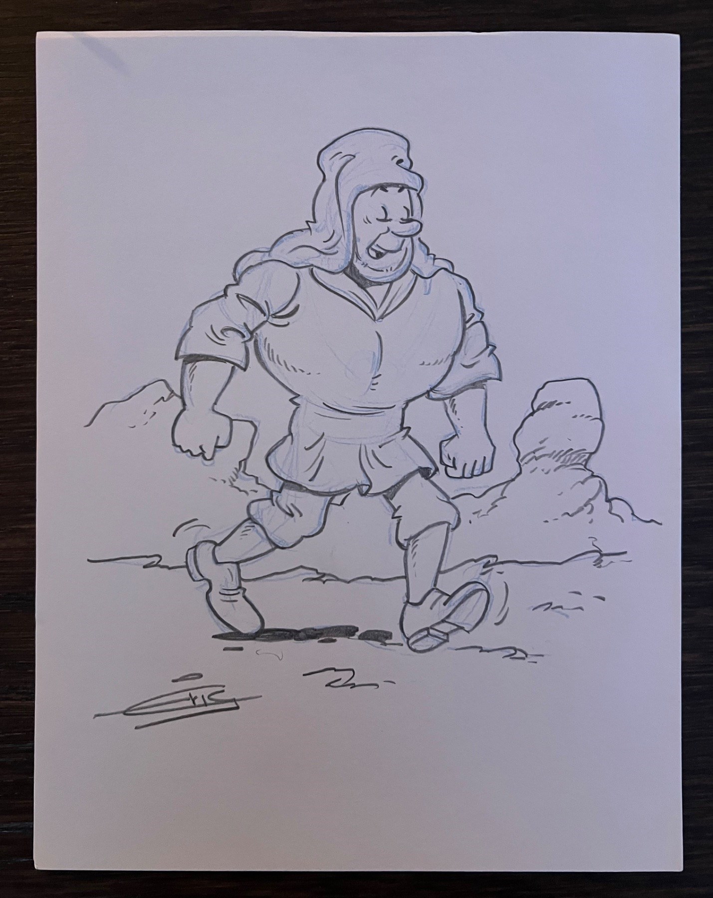 Eric de Rop - Jerom - Originele tekening