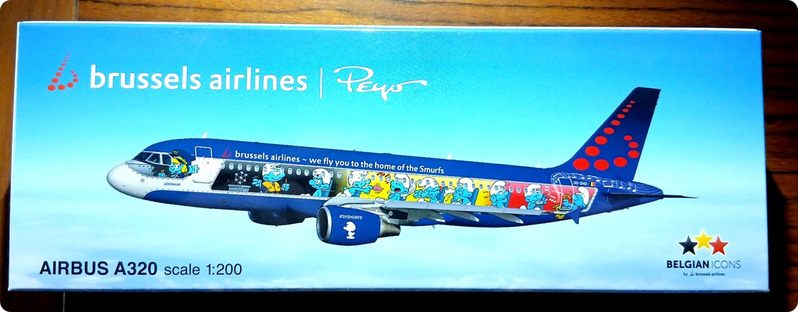 De smurfen - Schaalmodel Airbus A320, Peyo, Smurfen - 2018
