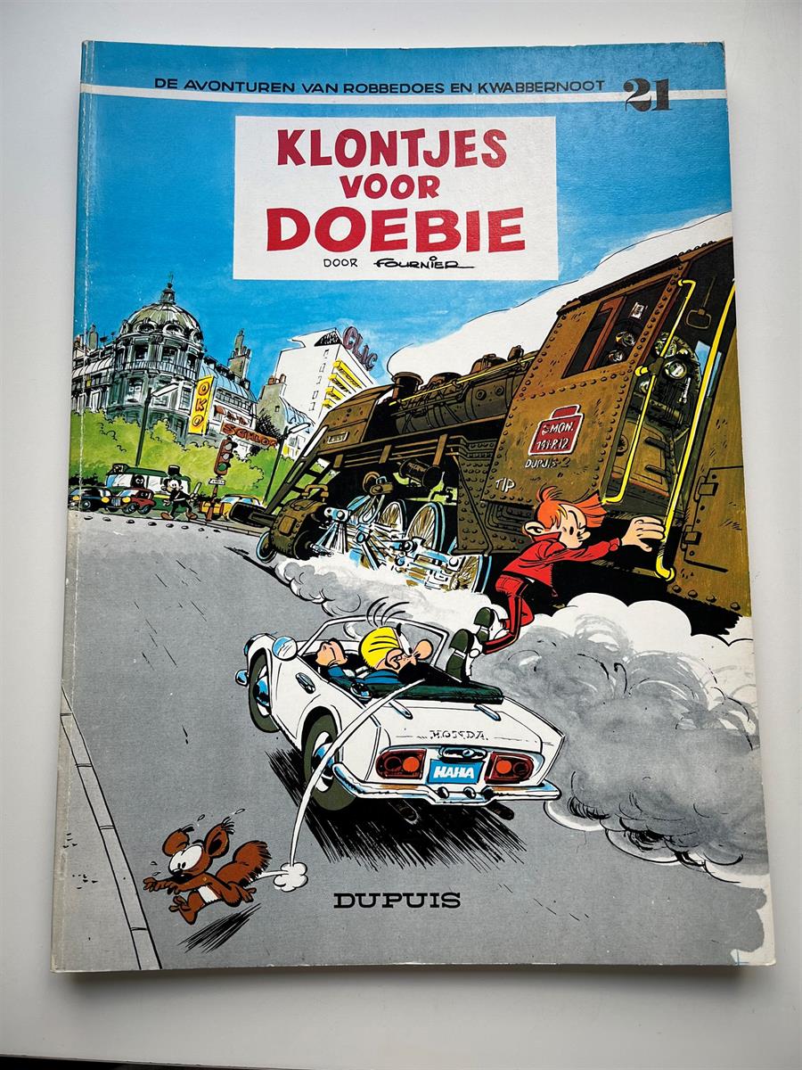 Robbedoes en Kwabbernoot nr 21 - Klontjes voor Doebie - Herdruk - SC