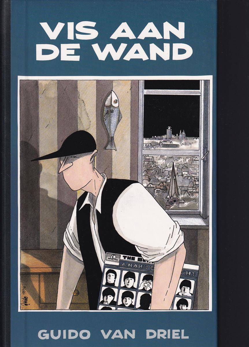 Guido van Driel hc Vis aan de wand luxe uitgave gesigneerd met zeefdruk beperkte oplage van 50