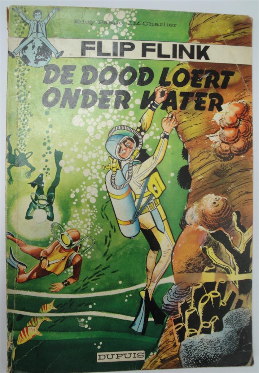 Flip Flink 5 - De Dood Loert onder Water - 1e druk - sc - 1962
