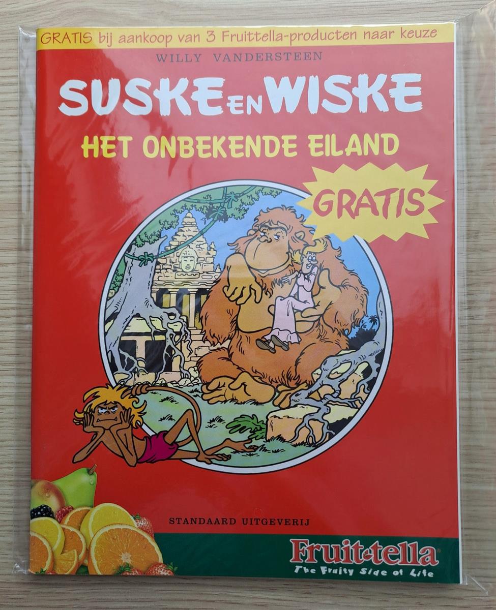 Suske en Wiske - het onbekende eiland - 2002 - herdruk - standaard