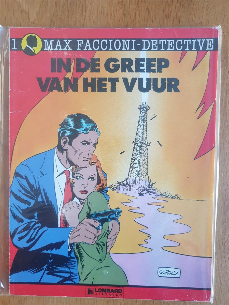 Max Faccioni detective - in de greep van het vuur - SC - 1e druk - 1989