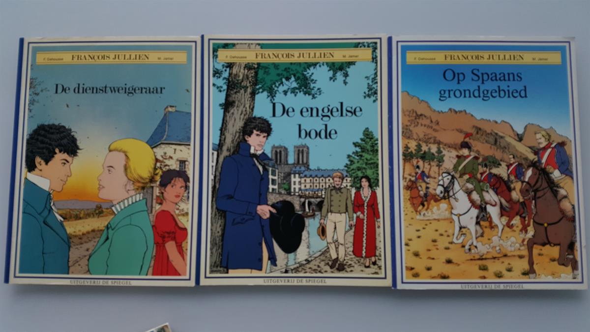François Jullien : De dienstweigeraar 1986 - De Engelse bode 1986 - Op Spaans grondgebied 1988 : 3 x 1e druk