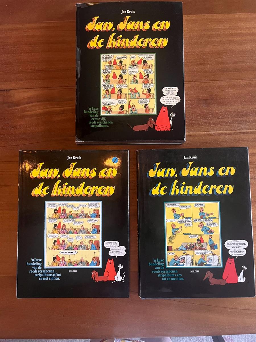 Jan, Jans en de kinderen - complete hc met stofcover serie - 1ste druk 1978, 1982 en 1986