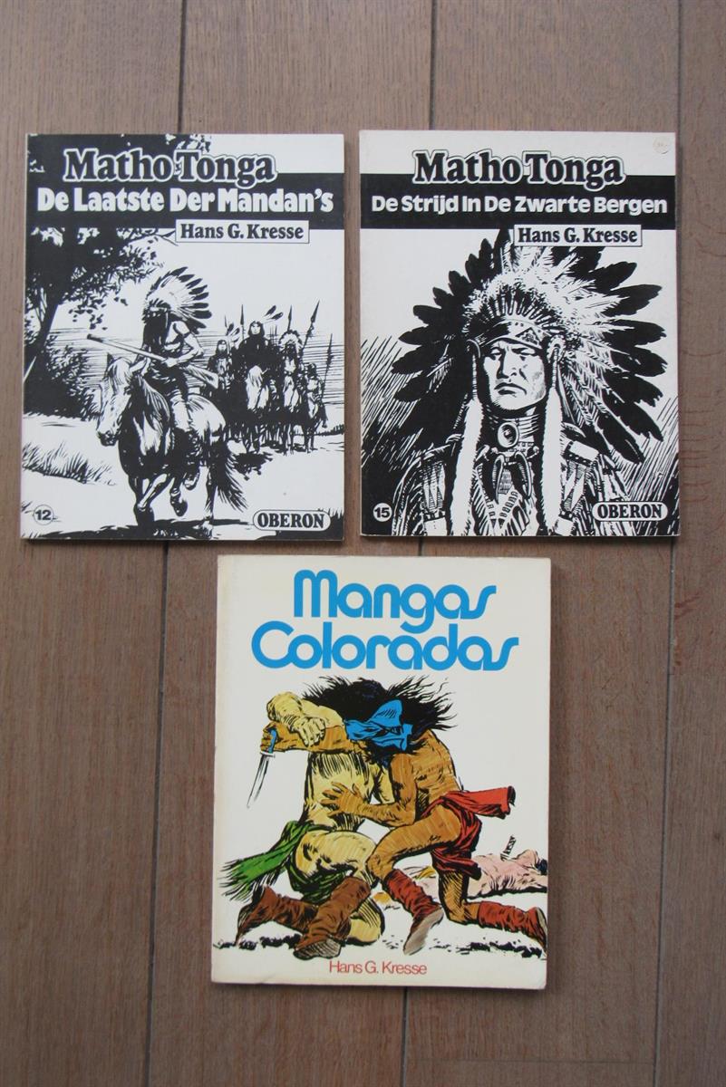 Hans G. Kresse - Matho Tonga 1&2 en Wetamo - sc - 1e druk (1973 / 1977  )