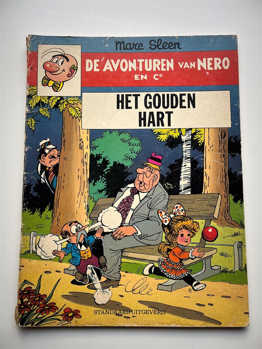 Nero nr 75 - Het gouden hart - 1ste druk 1982 - SC