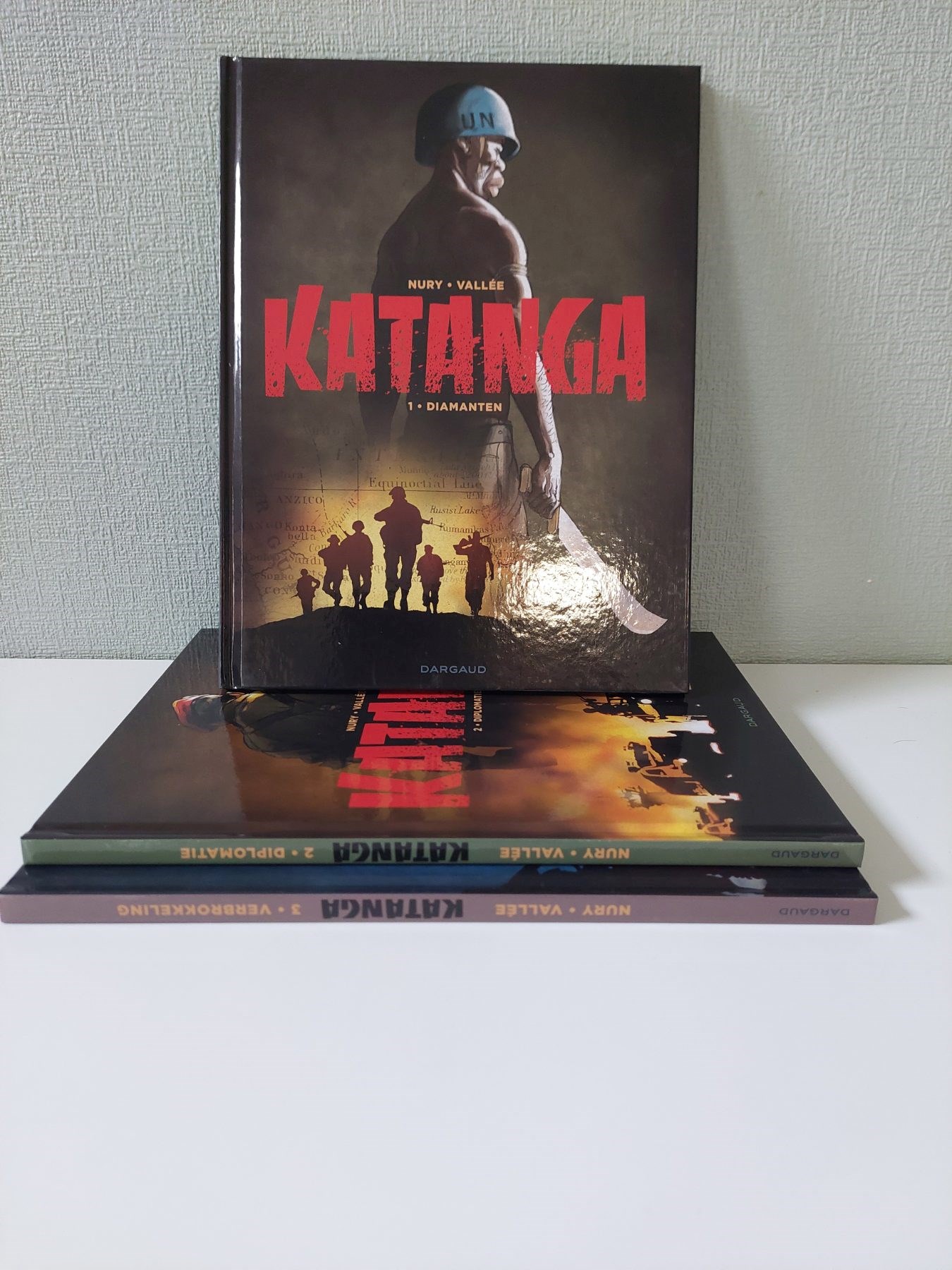 Katanga - Complete Reeks - Nr. 1 t/m 3 - HC - 1e druk - Dargaud - Nury/Vallee - 2017/2019
