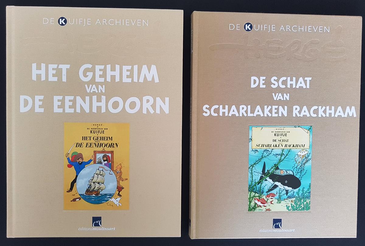 De Kuifje Archieven - Het geheim van de Eenhoorn/De schat van Scharlaken Rackham - delen 1+2 - 2x hc - Eerste druk (2012)
