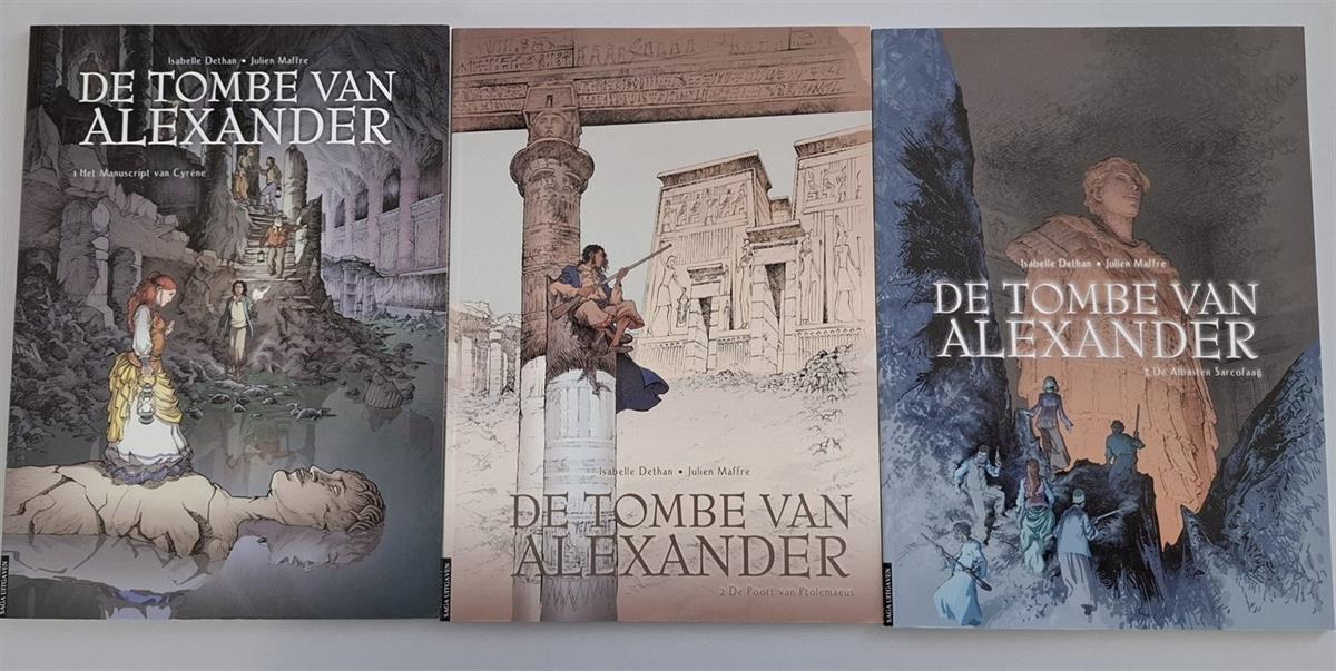 De tombe van Alexander - complete reeks van 3 strips - 1e druk