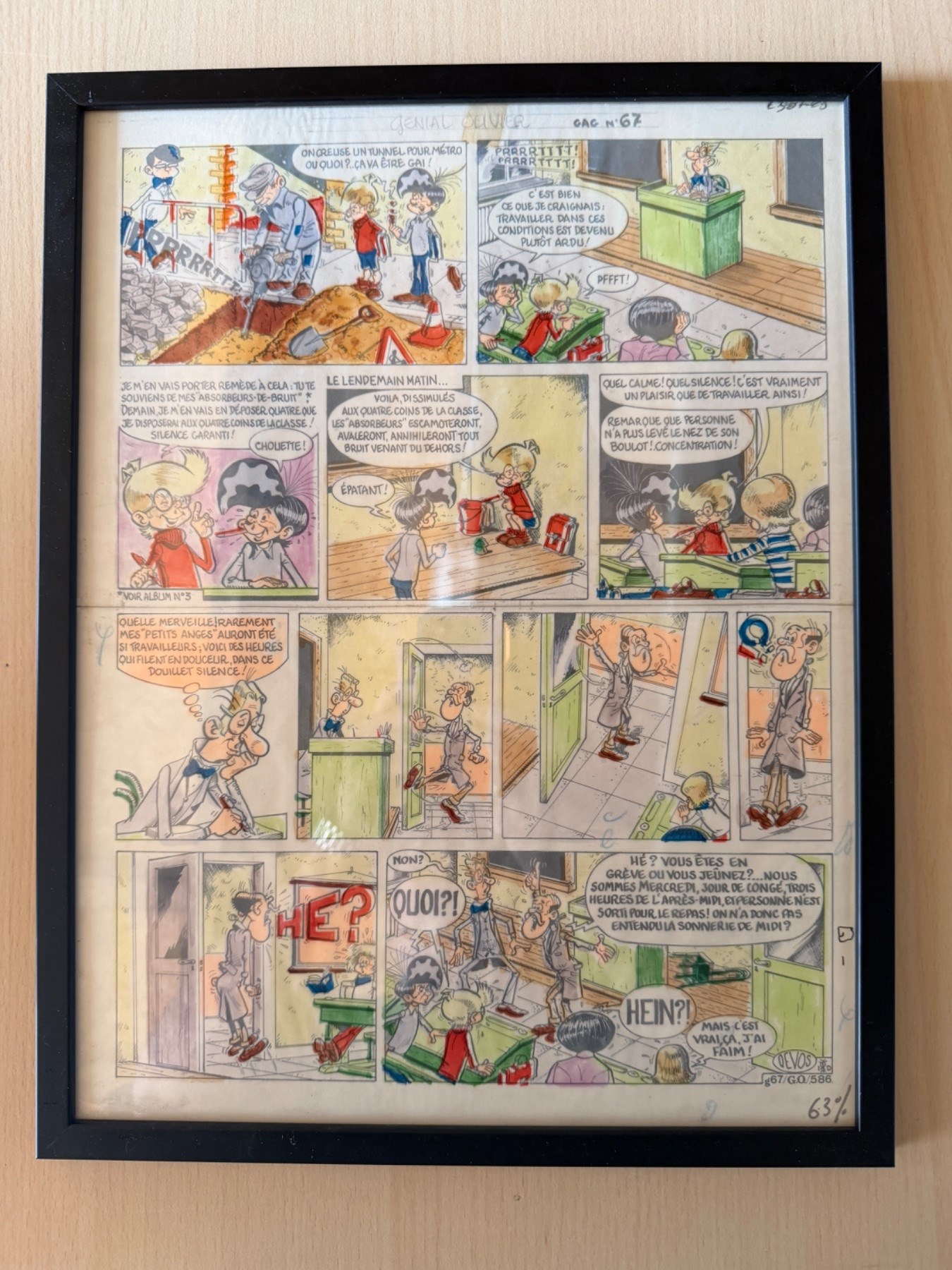 Mr. Kweeniewa en Geniale Olivier - Originele pagina - Nr. 586 - Met inkleuring