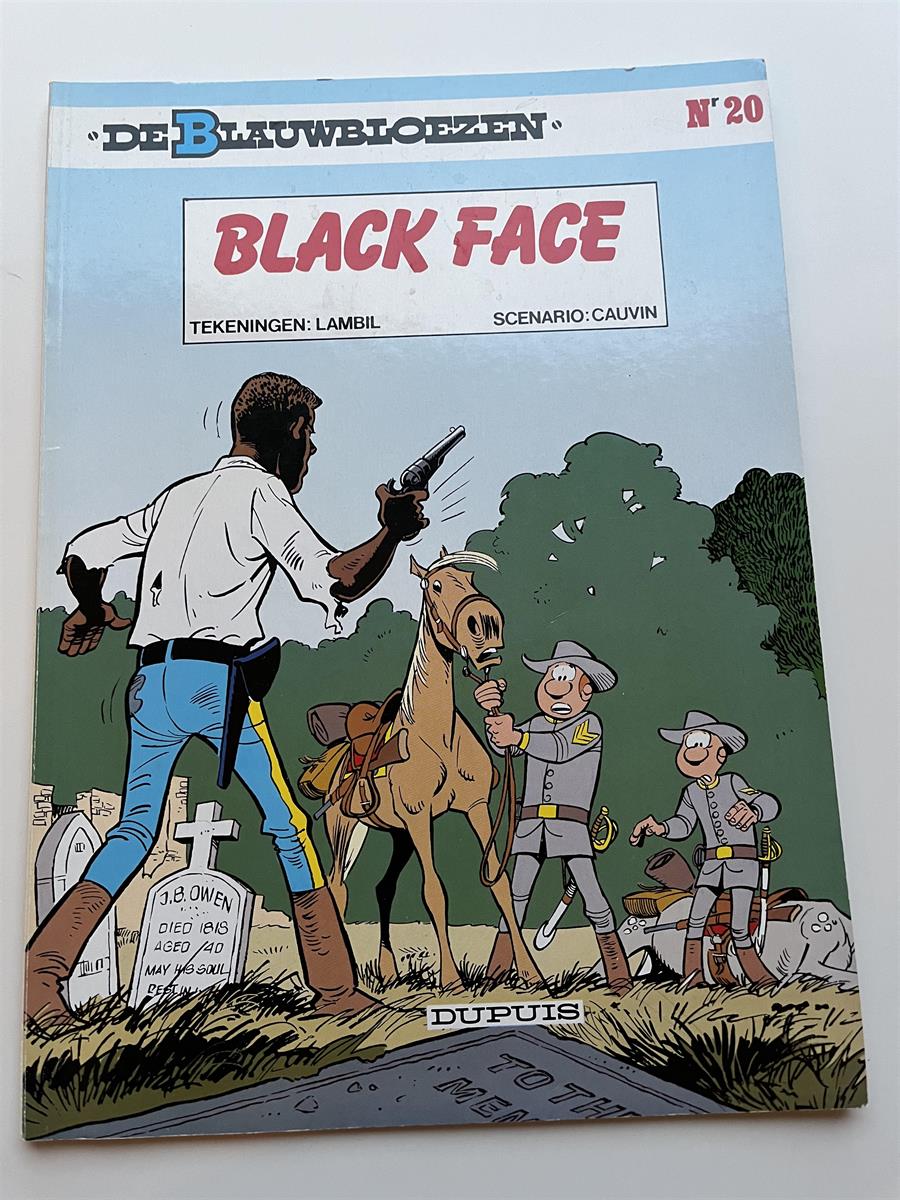 De blauwbloezen nr 20 - Black face - Herdruk 2002 - SC